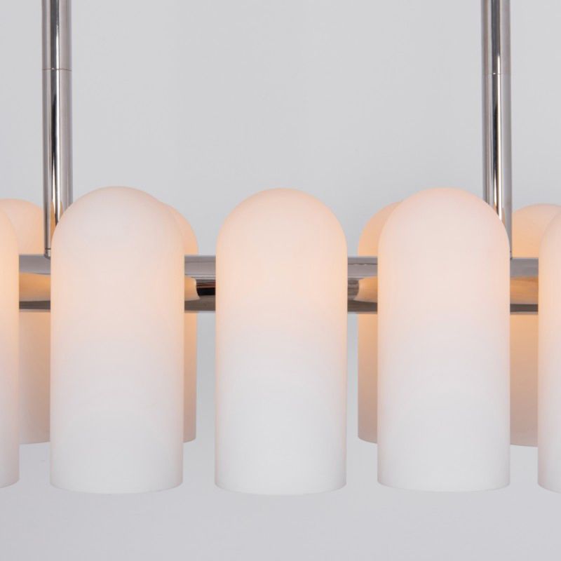 Schwung Odyssey Linear Chandelier Polished Nickel | Extra Small